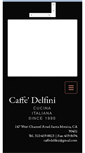 Mobile Screenshot of caffedelfini.com